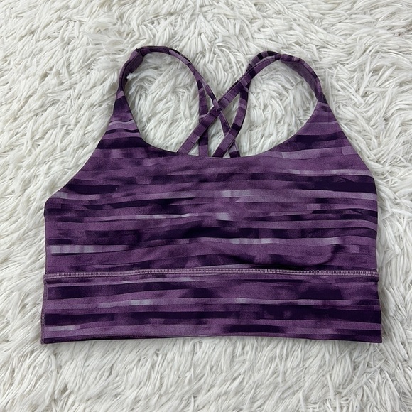 Lululemon Energy Bra *Long Line Shadowed Smoked Mullberry